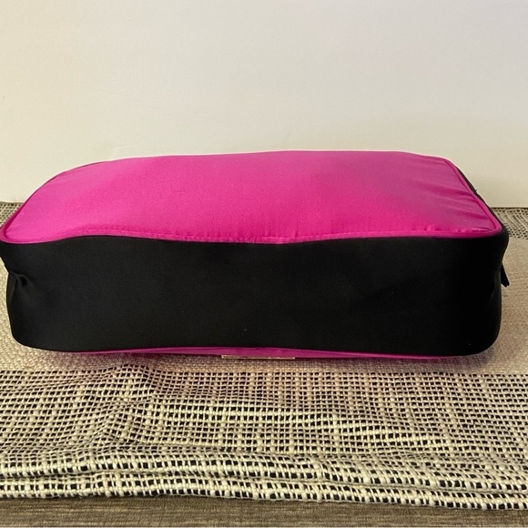 PRADA / Candy Pink & Black Cosmetic Bag - Picture 6 of 13